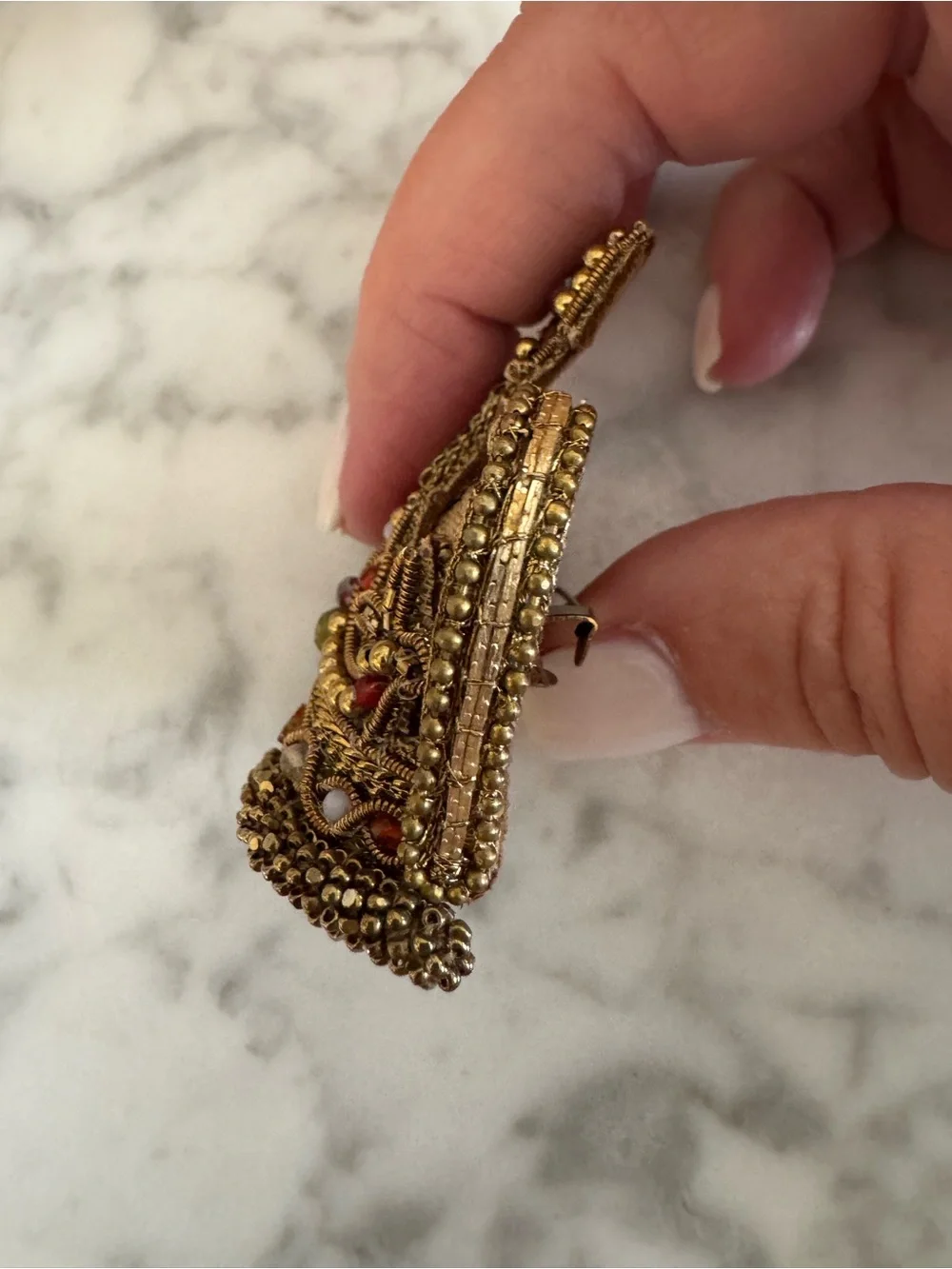 Deepa Gurnani Jeweled Crown Brooch NWOT